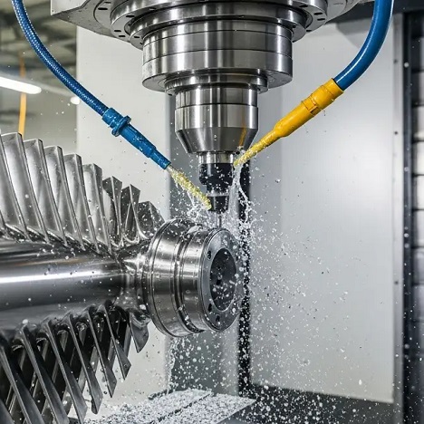 Фрезерный станок DMG MORI DMU 70 обрабатывает Лопатки газовых турбин, 2023, екатеринбург